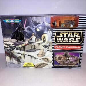 Micro Machines Star Wars Planet Dagobah Action Playset Galoob Vintage 1994 New